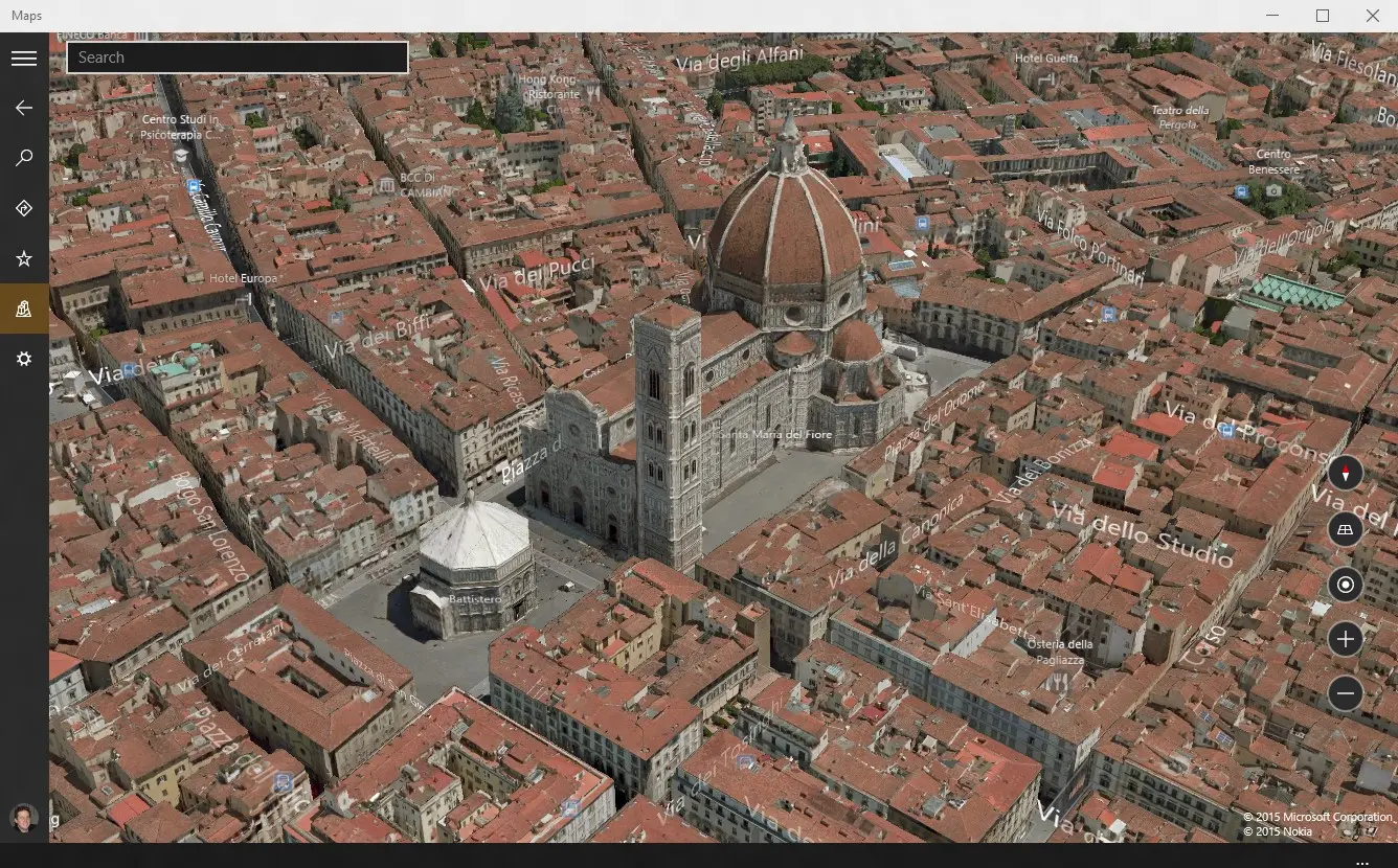 mapa Florencia-3D-Map-windows10