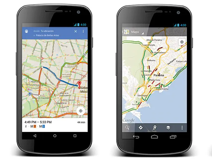 google-maps transit