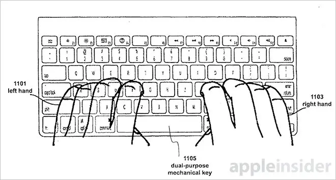 patente teclado apple