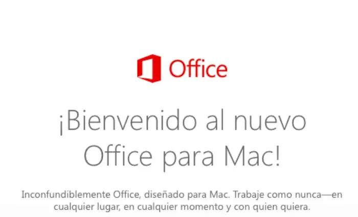 office 2016 para mac