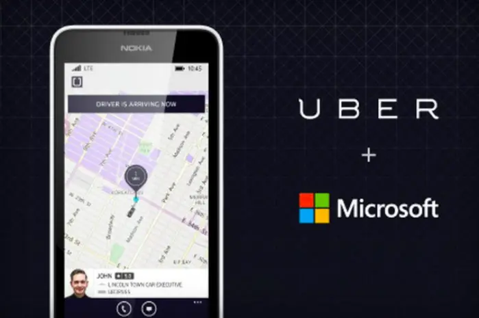 Uber y microsoft