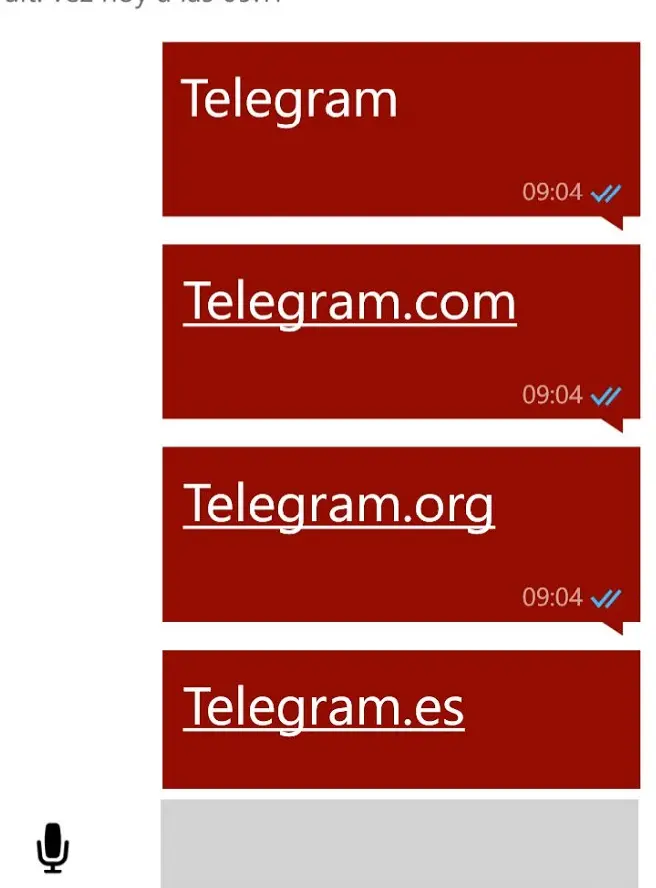 whatsapp palabra telegram