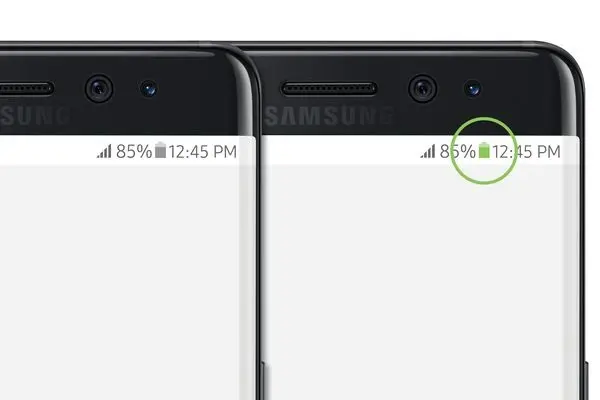 Indicador de batería de Samsung Galaxy Note 7