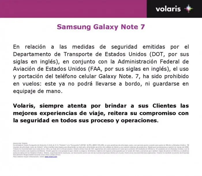 volaris galaxy note 7
