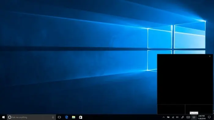 Trackpad virtual en Windows 10