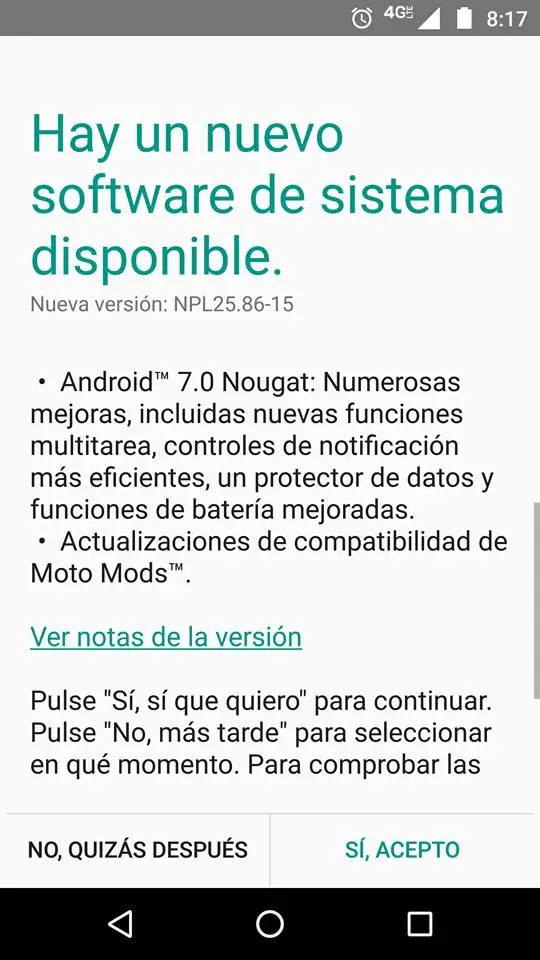 android 7 moto z