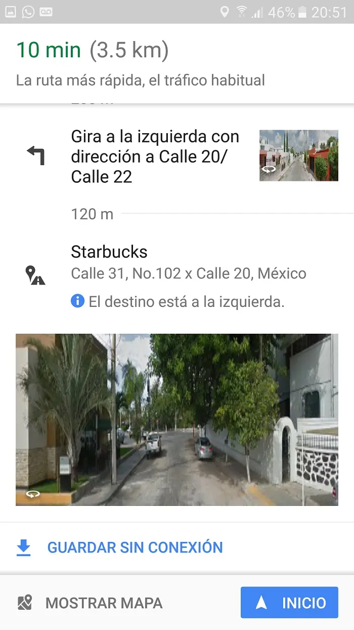google maps con street view