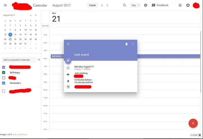 google calendar material design