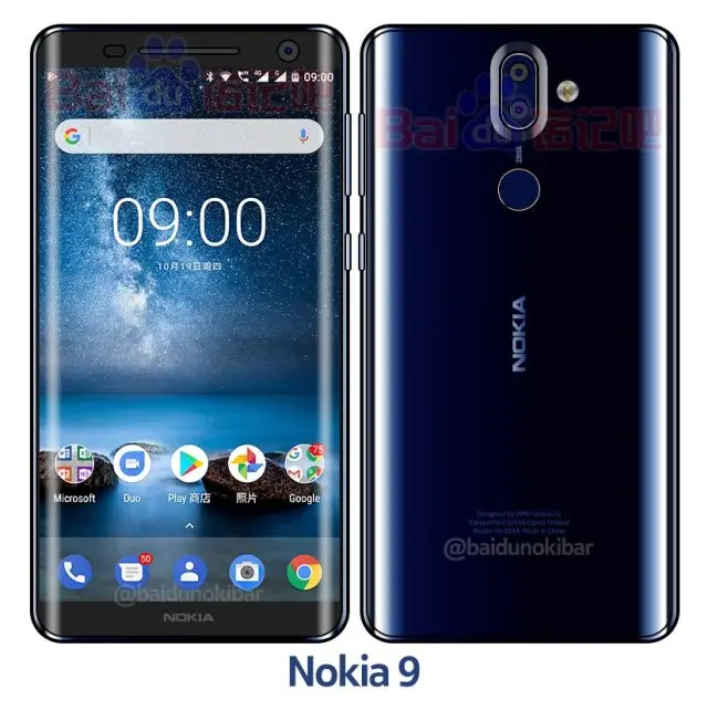 El Nokia 9 tendría muy buen aspecto gracias a la pantalla curva y cuerpo de vidrio