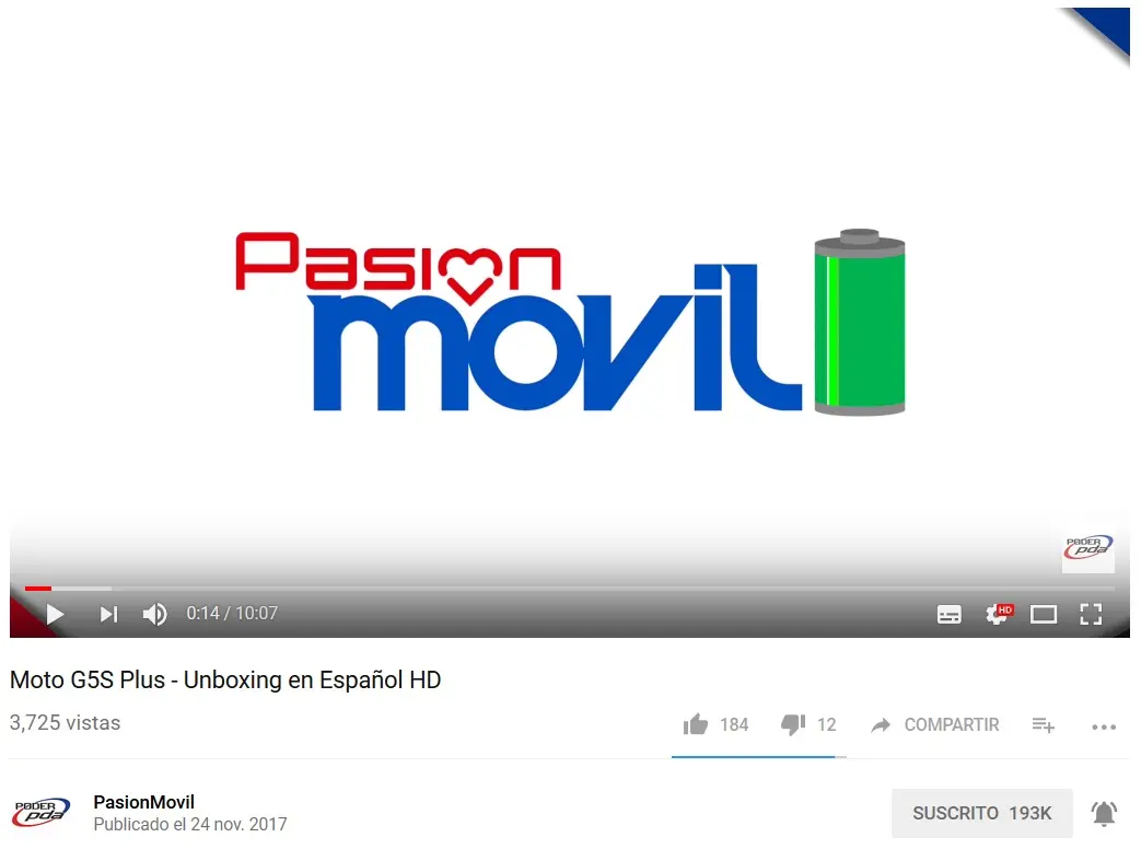 youtube pasion movil