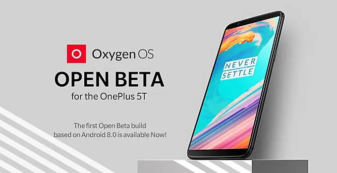 oxygen os android oreo beta oneplus 5T
