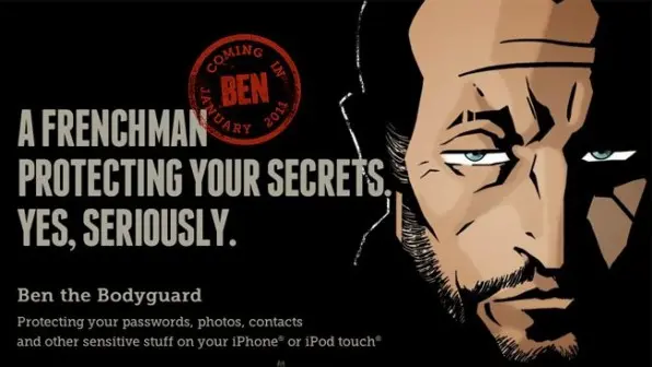 Ben the BodyGuard, Aplicacion de encripción para iOS