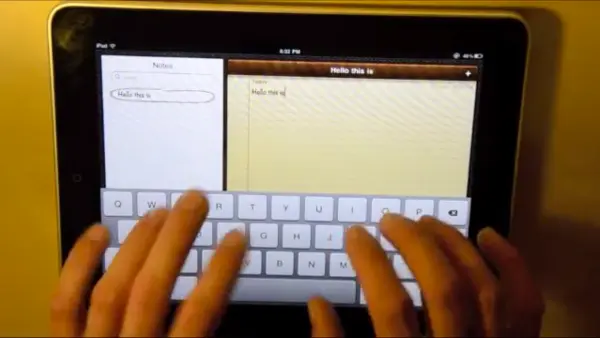 Concepto de teclado para pantallas táctiles adaptable al usuario