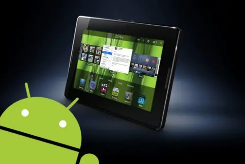 Android OS corriendo en Playbook de BlackBerry