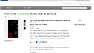 Nokia Sleeping Screen en Nokia Store
