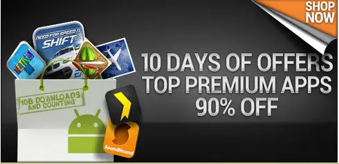 10 aplicaciones “Premium” con 90% de descuento en Android Market