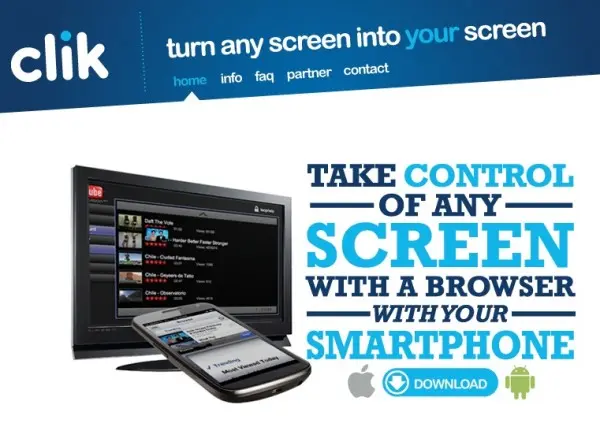 Clik controla tu SmartTv desde tu smartphone
