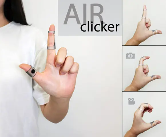 Air Clicker, concepto para tomar fotos con los dedos
