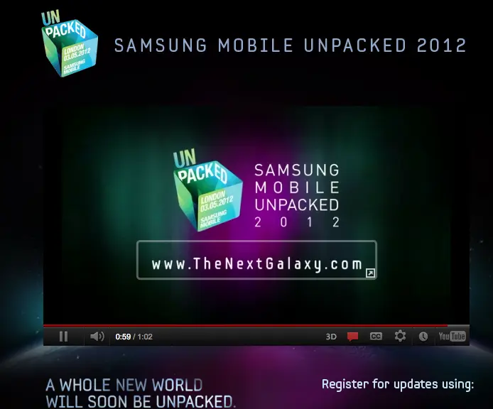 Samsung lanza sitio para el lanzamiento del Galaxy SIII