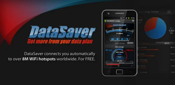 DataSaver combina monitoreo de datos y acceso a WiFi en Android
