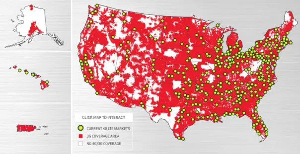 LTE de Verizon se expande a un 75% de la población en Estados Unidos