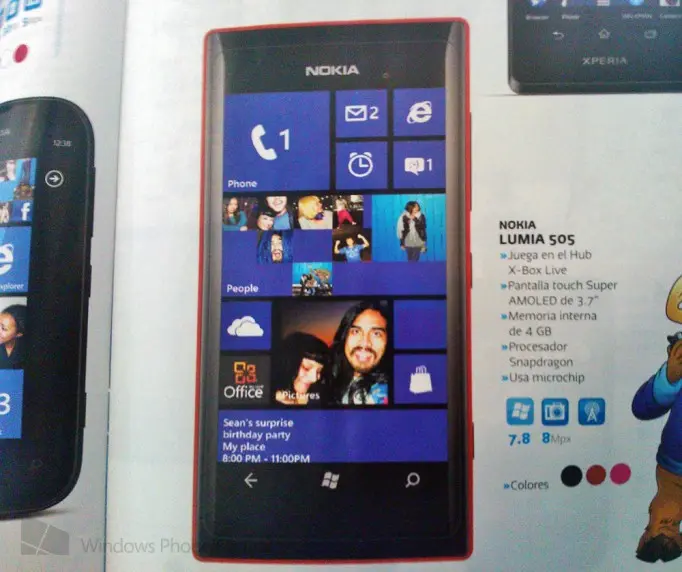 Nokia Lumia 505, el smartphone para México de Telcel, aparece en catálogo -  PasionMovil