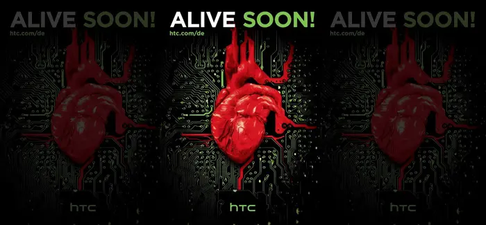 HTC nos recuerda su inminente lanzamiento con un corazón cibernetico.