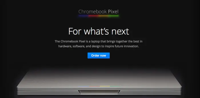 Chromebook Pixel se une a la moda tactil