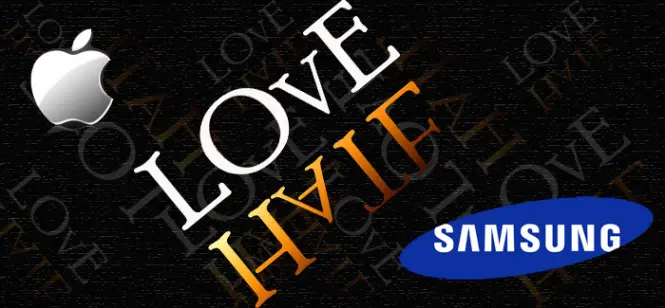 Apple y Samsung una relación de amor/odio que perdurará por siempre.
