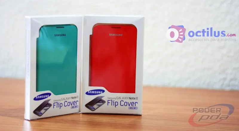 Flip Cover para Galaxy Note II en Accesorios PoderPDA