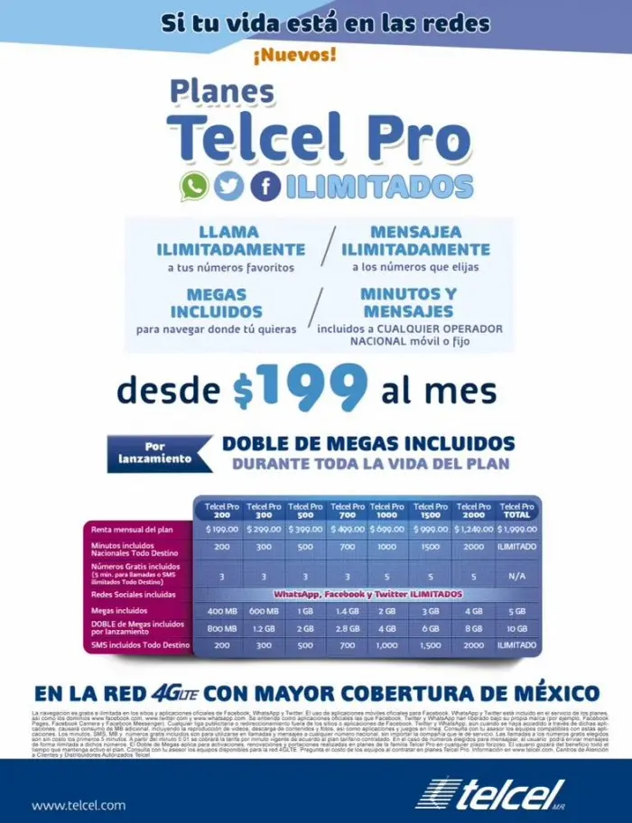 Planes tarifarios de Telcel: elige el mejor para tu celular