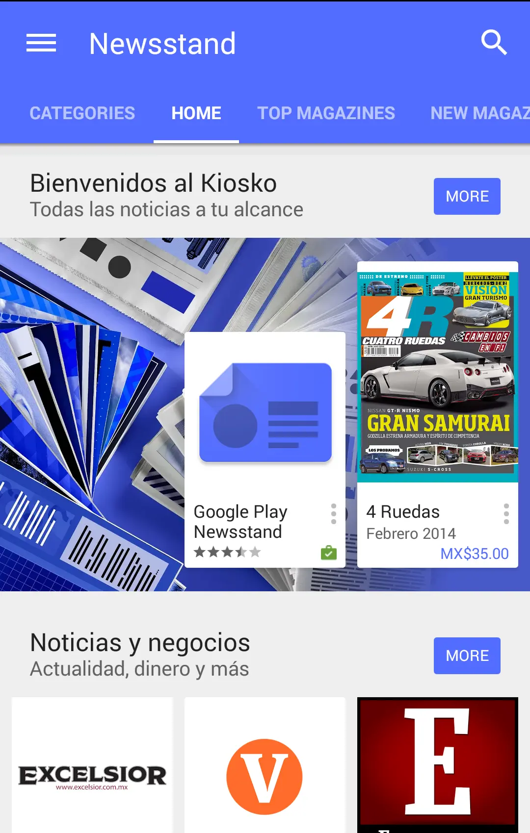 Google Newsstand ahora permite suscripciones de paga en México