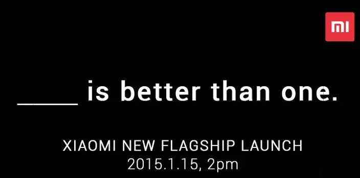 Xiaomi insinúa que anunciará dos dispositivos el 15 de enero