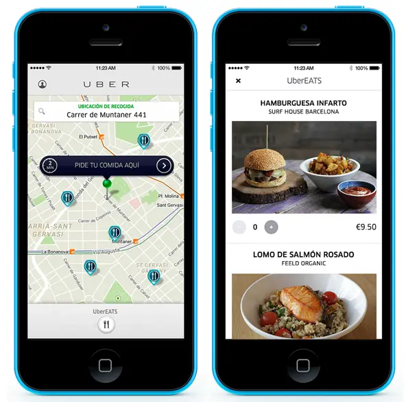 Uber Eats, nuevo servicio de Uber lanzando en Barcelona