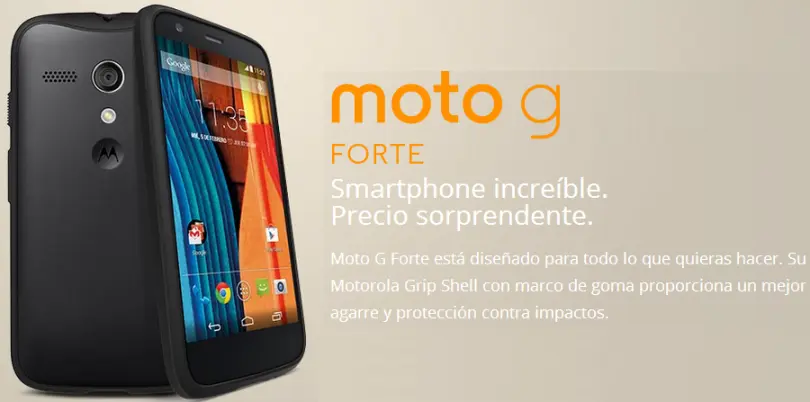 Moto G Forte comienza a recibir Android Lollipop