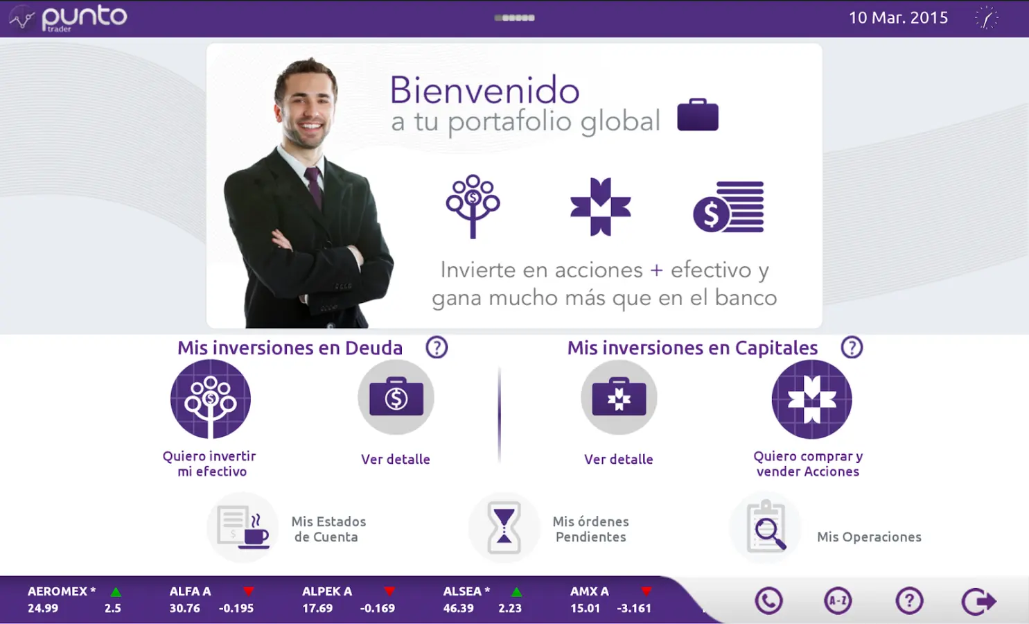 Punto Trader, app para entrar a la bolsa mexicana de valores