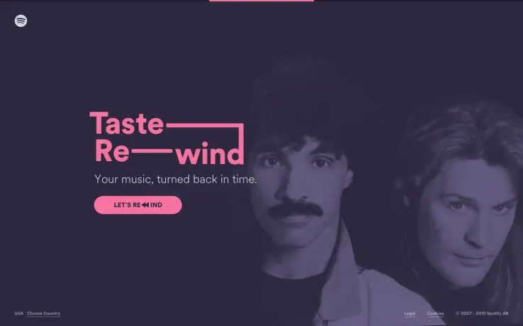 Spotify Rewind, un viaje al pasado patrocinado por la música
