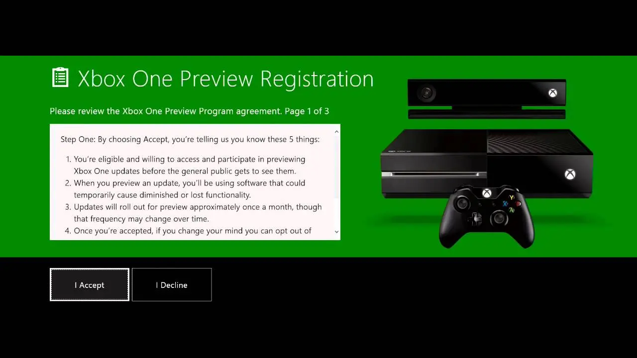 Xbox Preview tendrá acceso limitado