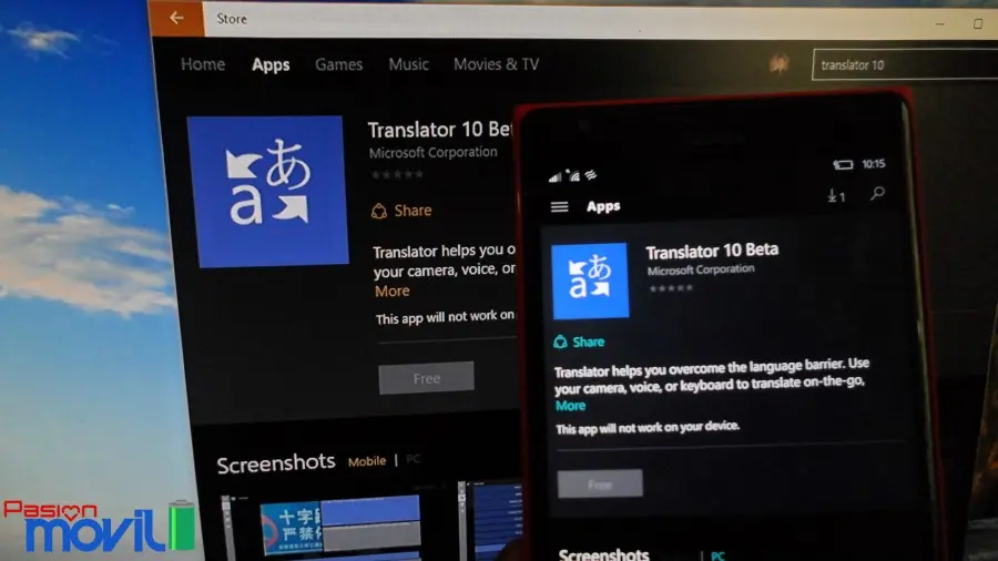 Traductor 10, nueva app de traducción para Windows 10