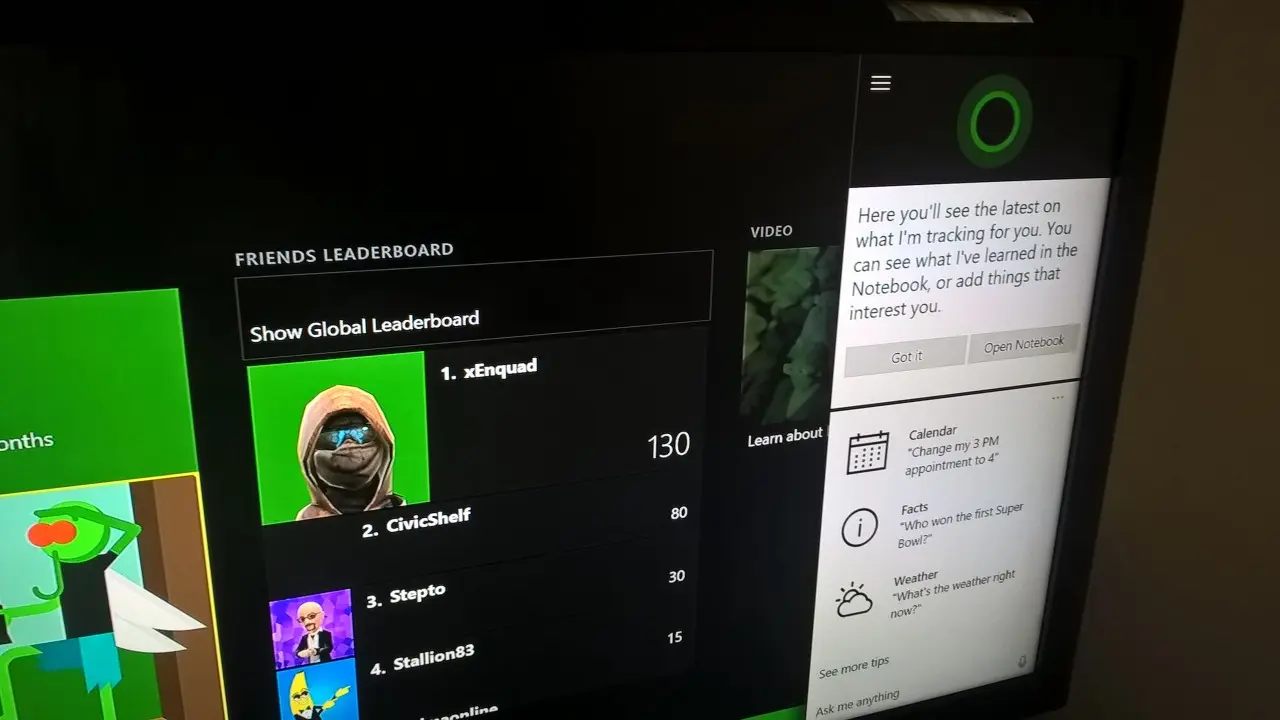 Cortana se puede activar en Xbox One
