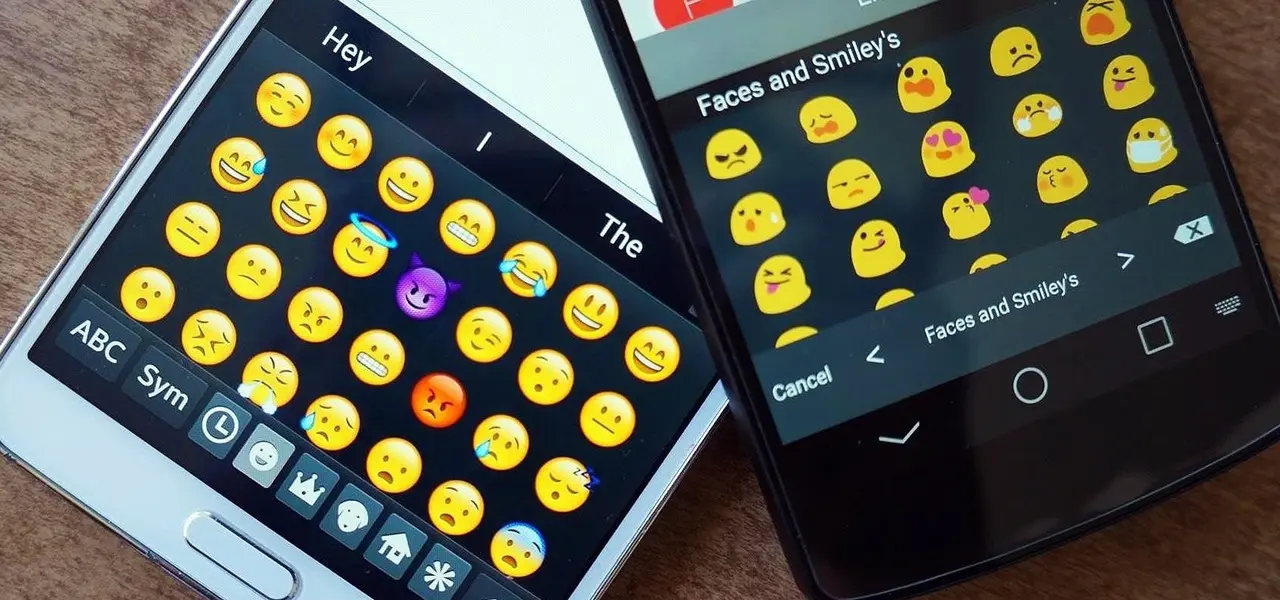 El estilo de los emojis de Android puro luce mucho mas moderno que los de iOS