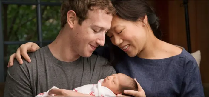 Zuckerberg y Priscilla Chan dan la bienvenida a su hija Max