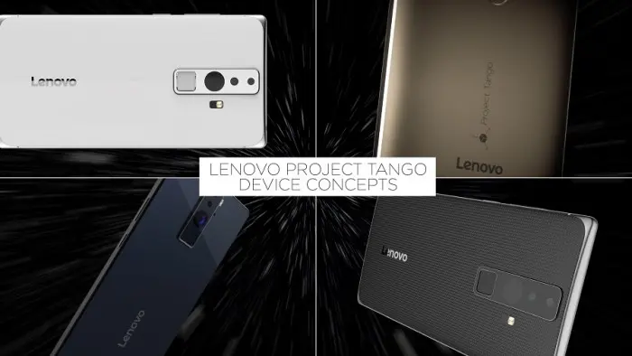 Render conceptual del smartphone Lenovo de Project Tango