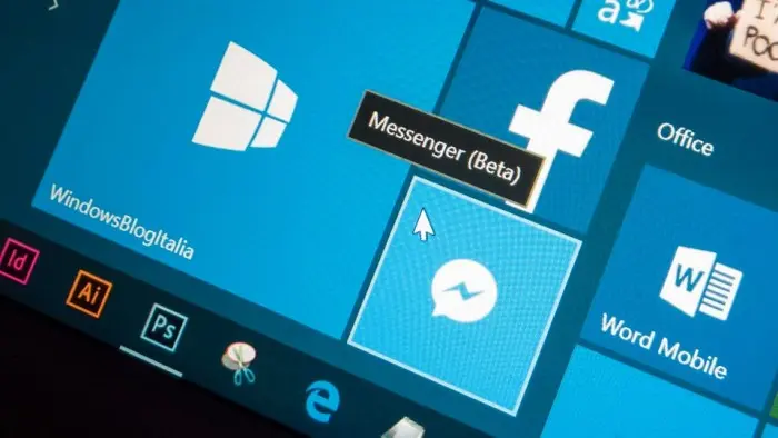 Filtran capturas y video de Facebook Messenger (Beta) para Windows 10