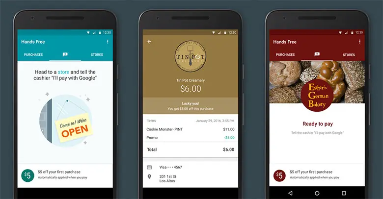 Google está probando app Hands Free para pagos inalámbricos