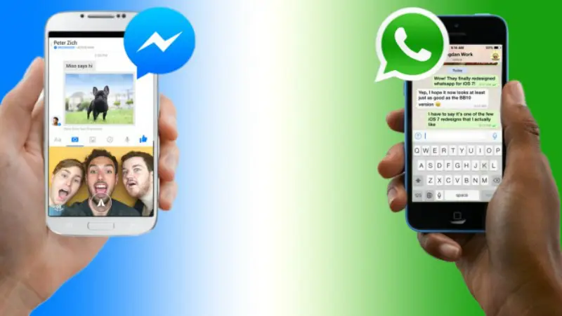Messenger y WhatsApp transmiten 60 mil millones de mensajes