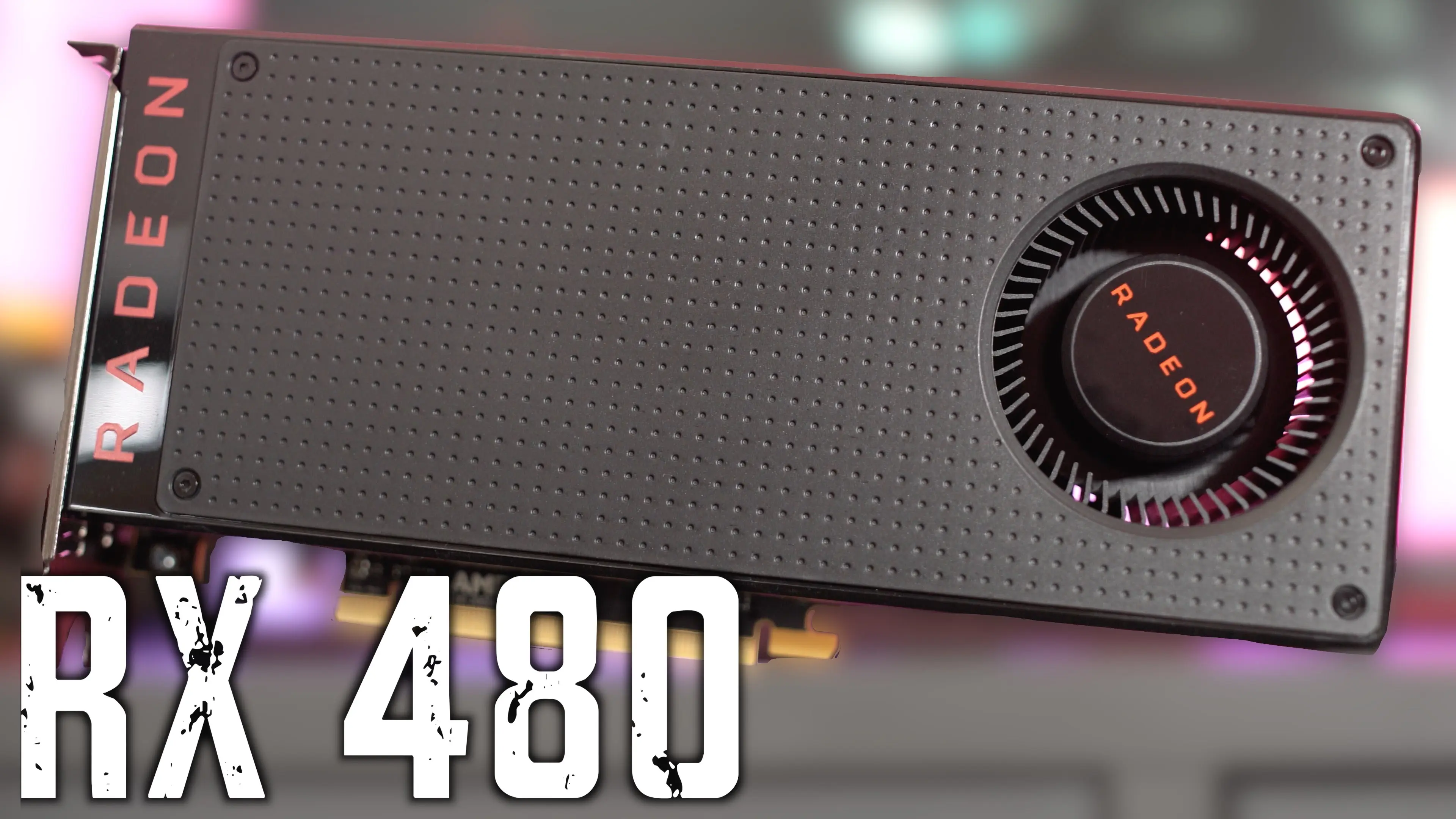 Лучшие видеокарты 2023. RX 480 подсветка.