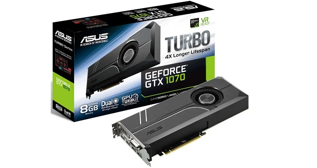 ASUS GeForce GTX 1070 Turbo es anunciada oficialmente por 9 USD