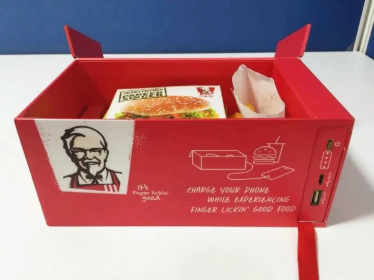 Con Watt a Box de KFC carga tu smartphone mientras comes
