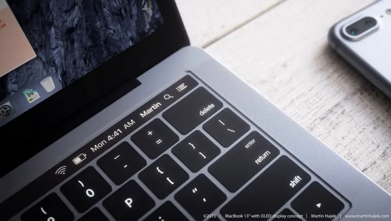 MacBooks pronto integrarán un Touch ID y una barra OLED táctil